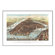 Universal Map New York 1883 Historical Print Mounted Framed Wall Map