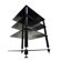 NorStone Bergen 2 4-Shelf Hifi Stand in Glossy Black