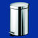 Gedy by Nameeks Argenta Small Pedal Waste Bin in Stainless Steel