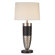 Anthony California Metal Table Lamp with Night Light in Black and Chrome