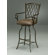 Pastel Furniture Atrium Rust 30" Bar Stool w/ Arms in Florentine Coffee Vinyl