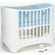 Leander Two Piece Crib Set in White Wash