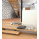 Marimekko Biloba Wallpaper in Black and Ivory by Kristina Isola