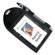 Baumgartens Badge Holder,w/Pen Loop, Second Pocket, 2-1/4"x3-12", Black