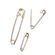 Baumgartens Safety Pins, 3 Sizes, 22 per Pack, Silver