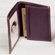 Winn International Black Cowhide Nappa Supple Leather Two Fold Business Card Case