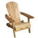 Atlantic Outdoor Stained Simple Adirondack Chair