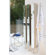 WS Bath Collections Linea 9.8" x 8.3" Pika Bathroom Storage Rotating Cabinet in Stainless Steel