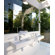 WS Bath Collections Linea 5.1" x 27.6" Quarelo Wall Mount Bathroom Sink in White with Faucet Hole