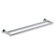 WS Bath Collections Baketo Double Towel Bar in Polished Chrome