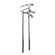 WS Bath Collections Axel Free Standing Floor Mount Triple Handle Volume Control Shower Panel