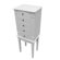 Mele Vanna Jewelry Armoire in White