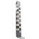 Grok Totem Floor Lamp in Satin Aluminium and Opal Acrylic