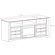 dCOR design West Lake 68" TV Stand with Electric Fireplace