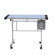 Studio Designs Vision Station Glass Drafting Table with Metal Support Bars