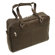 Piel Leather Two-Pocket Satchel in Chocolate