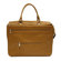 Piel Leather Large Briefcase / Carry-On Bag in Saddle