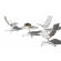 Herman Miller &reg; Eames 30" Aluminum  Outdoor Dining Set with Universal Base and Lounge Chairs