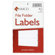 Maco Tag & Label File Folder Labels, 9/16"x3-7/16", Coral