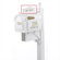 Whitehall Products White Personalized Mailbox Address Topper