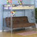 Dorel Home Products Twin over Futon Low Loft Bed with Built-In Ladder