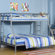 Dorel Home Products Twin over Full Bunk Bed with Built-In Ladder
