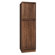Coastal Collection San Remo Series 84" x 18" x 21" Black Walnut Tall Linen Cabinet in Chestnut Finish