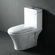 Ariel Bath Milano Contemporary Elongated One Piece Toilet with Dual Flush in White