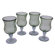 Novica Javier and Efren Blown Glass Goblet (Set of 4)