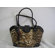 Backbone Pet Faux Suede Handbag Pet Carrier in Leopard Visions