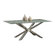 Star International Mantis Dining Table with Crackle Glass