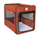 Go Pet Club Soft-Sided Dog Crate with Mat in Brown