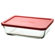 Anchor Hocking 6 Cup Rectangular Kitchen Storage Container with Red Lid