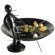 The EX By Raffaele Iannello Skewer Set with Unique Black Holder and Tray
