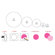 My Wonderful Walls Polka Dot Power Self-Adhesive Wall Stencil Kit