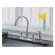Delta Vessona Two Handle Centerset Kitchen Faucet with Spray