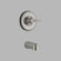 Delta Grail Single Handle Wall Mount Monitor 14 Series Tub Spout