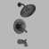Delta H2Okinetic Leland Diverter Tub and Shower Faucet Trim
