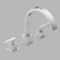 Delta Vero Double Handle Deck Mount Roman Tub Faucet