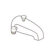 Delta Wall Mount Diverter Tub Spout Trim for Hand Shower