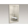 Kohler Freewill Barrier-Free Shower Stall with Brushed Stainless Steel Grab Bars and Seat at Left