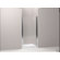 Kohler Fluence Frameless PIVot Shower Door with Crystal Clear Glass, 27.25" - 28.75" x 65.5"