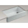 Kohler Whitehaven Self-Trimming 35.69" x 21.56" x 9.63" Under-Mount Single-Bowl Sink with Tall Apron