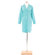 Pine Cone Hill Ink Dots Night Shirt in Aqua