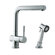 Franke Single Handle Single Hole Arc Spout Kitchen Faucet with Side Spray