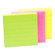 Sparco Products Adhesive Note Pads, Ruled, 3"x5", 5/PK, Assorted