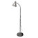 Hausmann Industries Height-Adjustable Gooseneck Floor Lamp, Chrome