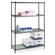 Lorell 2-Extra Industrial Wire Shelves, 36" x 24", Black