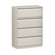 Lorell Lorell 36" 4-Drawer Lateral Files, Light gray