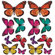 Room Mates Butterfly 3-D Wall Decals&nbsp;&nbsp;&nbsp;&nbsp;  &nbsp;&nbsp;&nbsp;&nbsp;